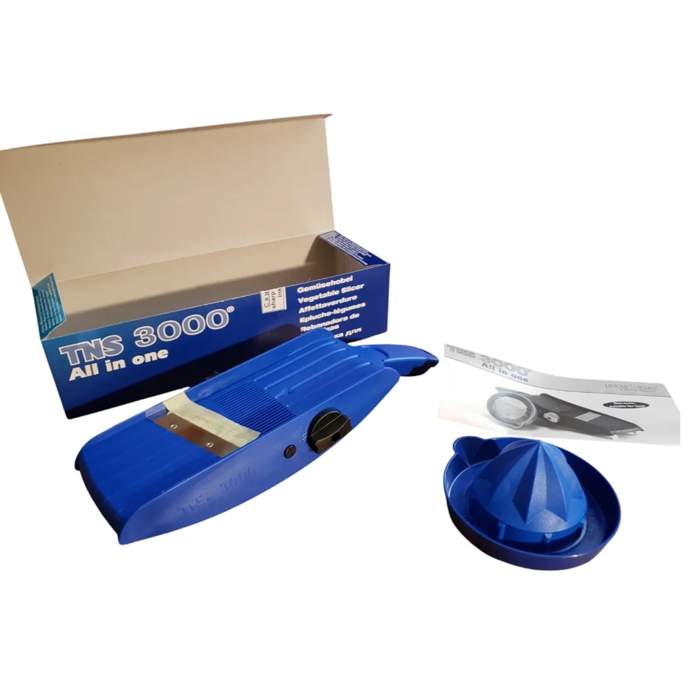 TNS 3000 All In One Vegetable Slicer Mandolin BRAND NEW Blue Discontinued Color